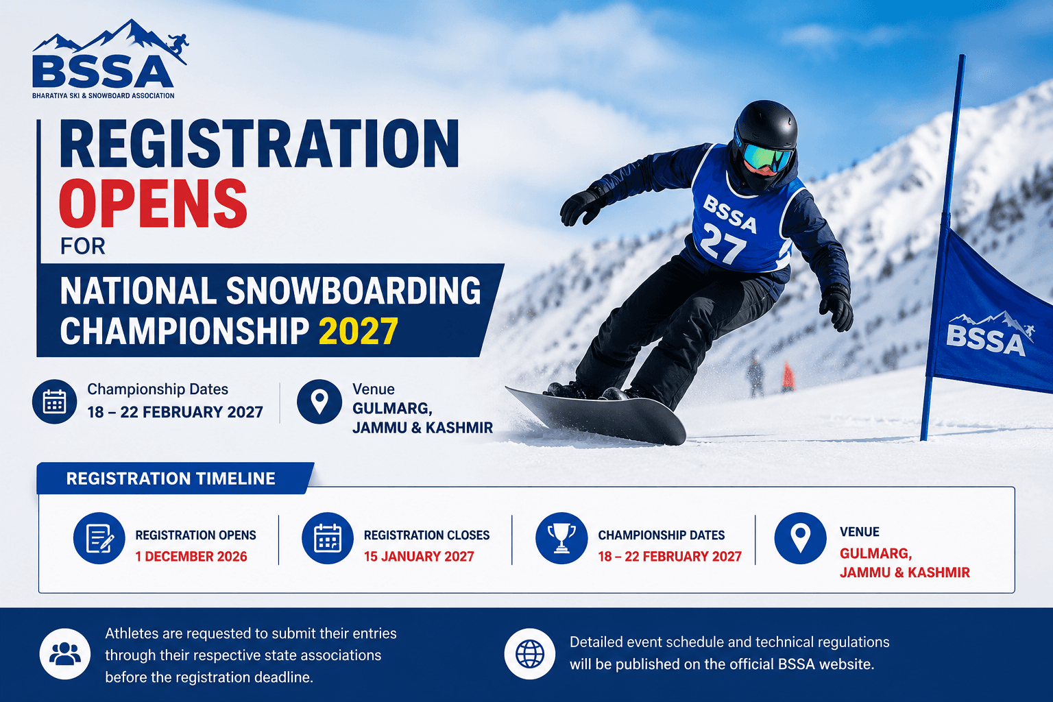 Registration Opens for National Snowboarding Championship 2027